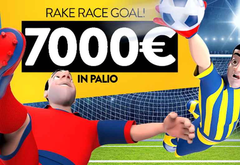  Rake Race settimanale “Goal!” – €7.000 in premio al mese