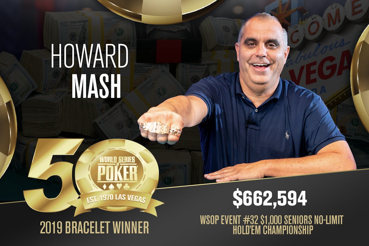 WSOP – Adam Friedman vince ancora il titolo del $10.000 Dealer's Choice! Howard Mash è il campione del Senior Event per 662.000 dollari