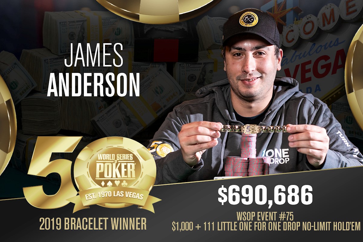 WSOP – Vittoria per James Anderson nel Little One for One Drop, lo imita il danese Maximilian Klostermeier nel $1.500 PLO Bounty