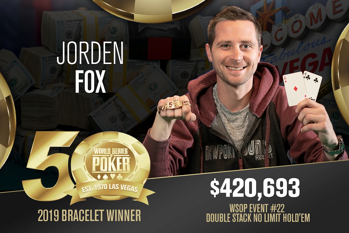 WSOP – In attesa del figlio, Jorden Fox vince il titolo del Double Stack! Secondo braccialetto per Jim Bechtel 26 anni dopo il successo nel Main Event