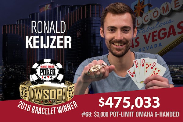 WSOP – Lo specialista olandese del cash game Keijzer vince il $3,000 PLO! Juha Helppi battuto in heads-up da Al-Keliddar nel $3,000 limit hold'em 