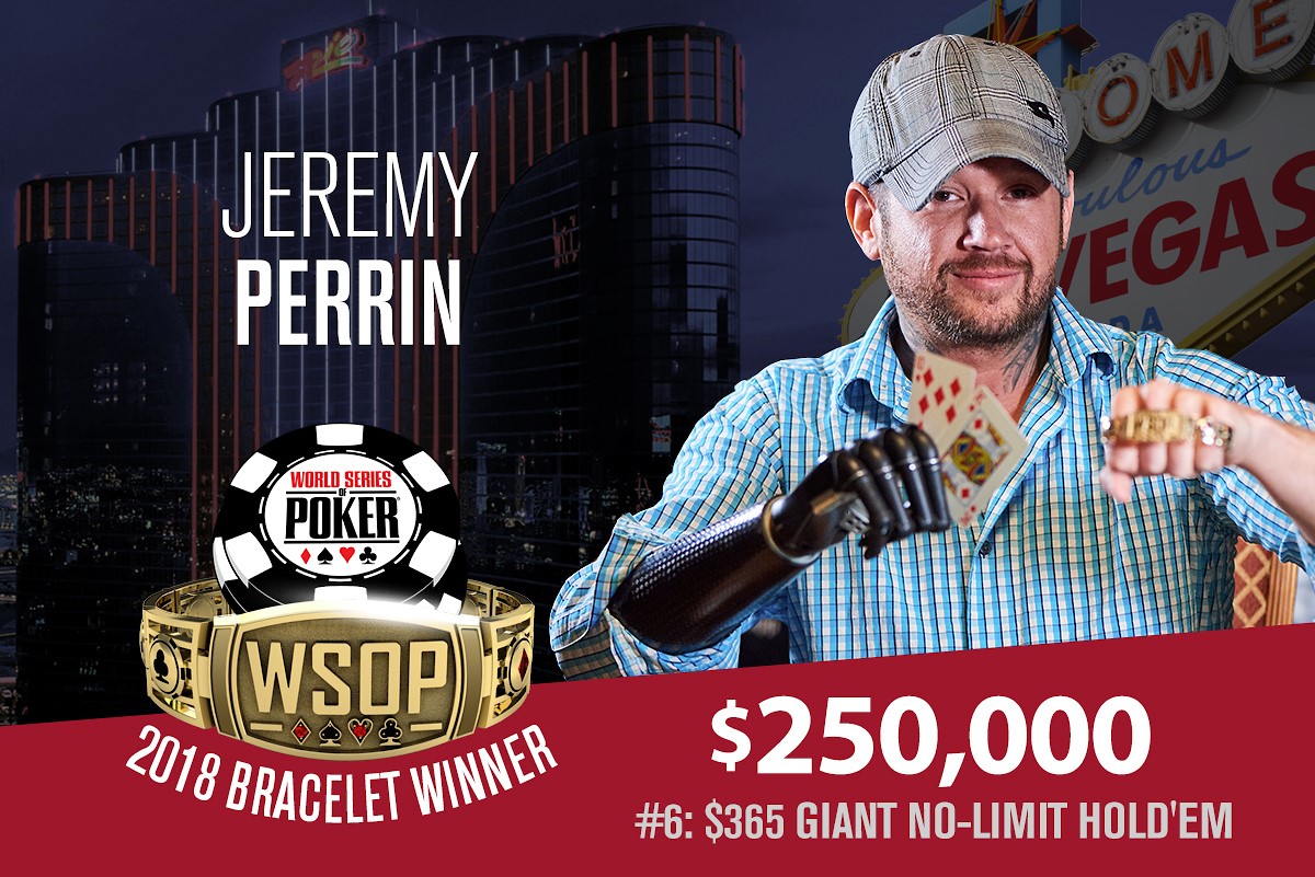 WSOP – I “giganti” sono lo statunitense Jeremy Perrin e il canadese Tim Andrew! Per entrambi primo braccialetto in carriera