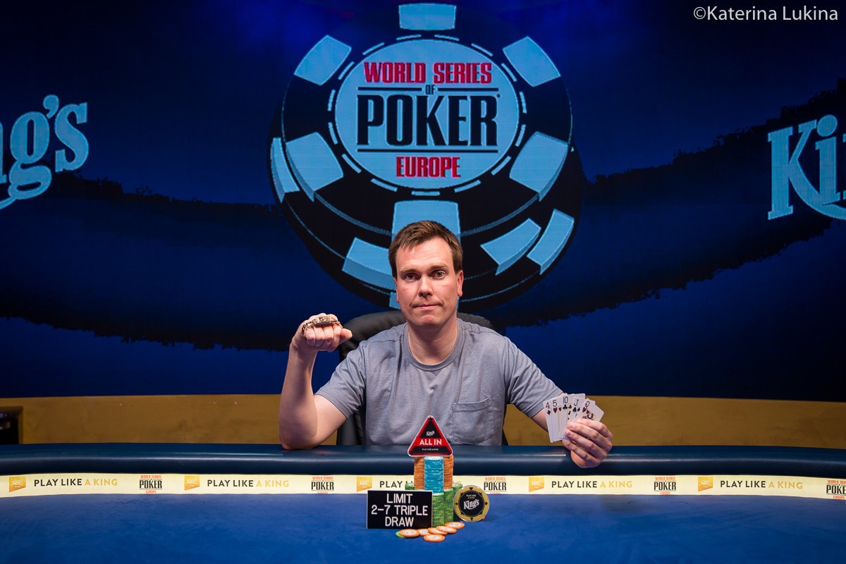 WSOPE – Evento #5: primo in the money e braccialetto per il norvegese Sandvik, campione del €2.500 8-Game Mix