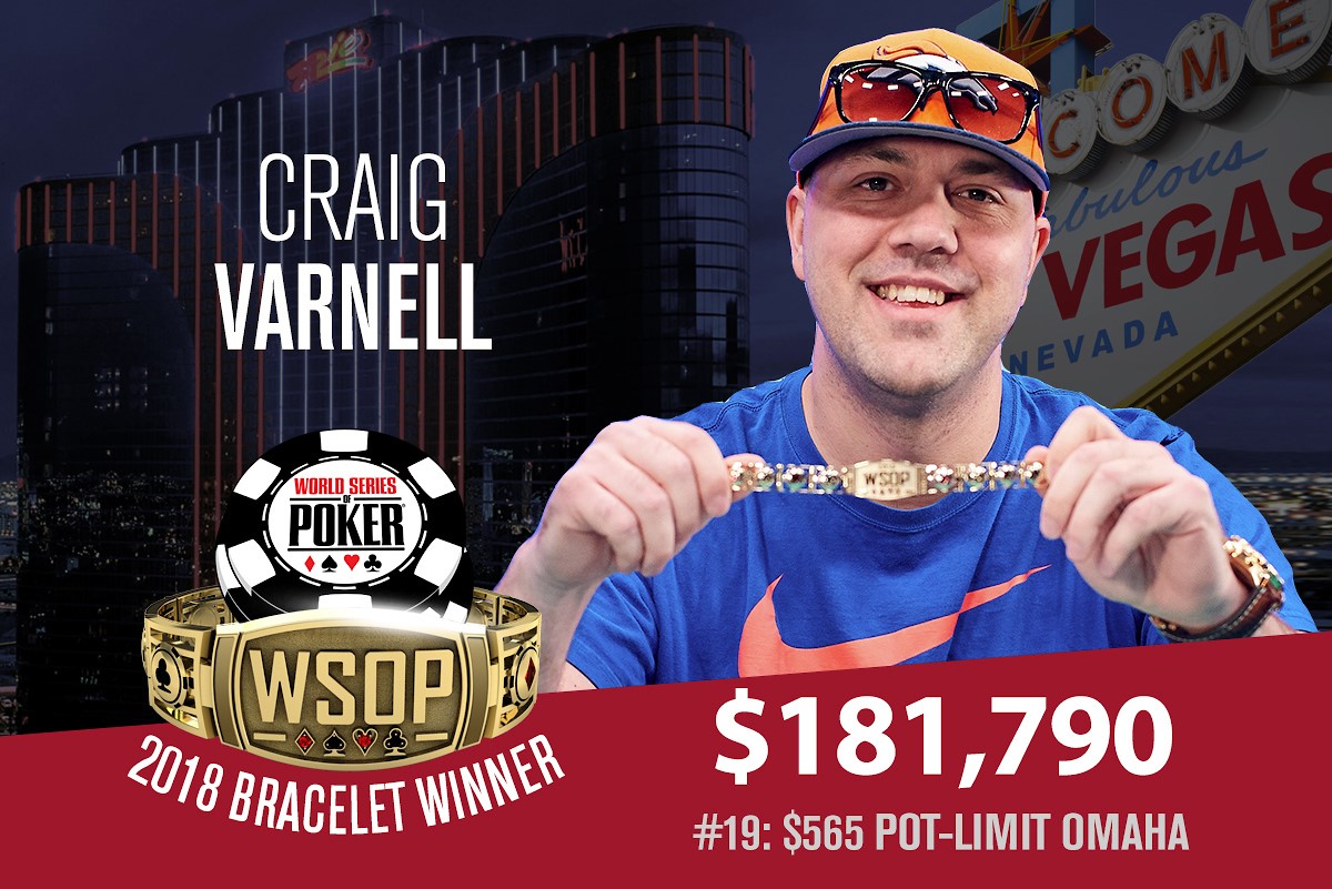 WSOP – Secondo braccialetto in carriera per Adam Friedman, Craig Varnell dall'autolavaggio al titolo del $565 Pot Limit Omaha!