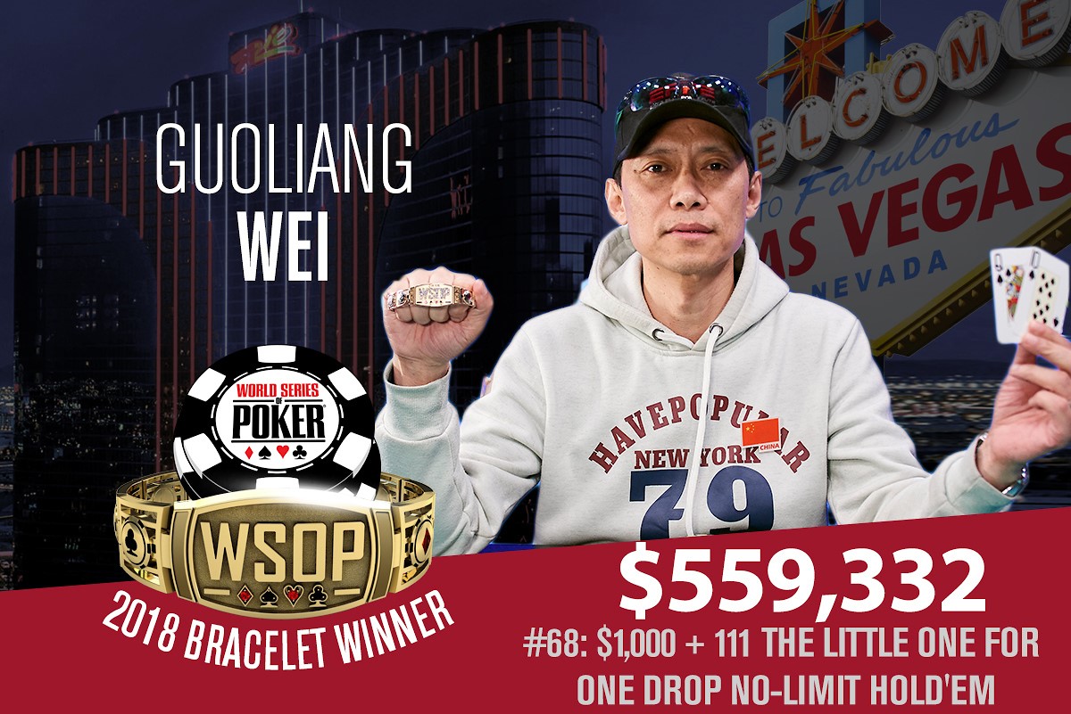 WSOP – Il cinese Guoliang Wei è il campione del Little One for One Drop! Il titolo del $1,500 PLO Bounty va ad Anderson Ireland, al primo itm alle World Series