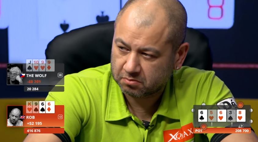 Una mano incredibile tra "The Wolf" e Rob Yong: il lupo chiama con colore al 10, ma l'avversario ha fatto poker!