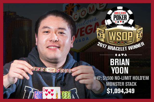 WSOP – Pazzesco Brian Yoon: è lui il campione del Monster Stack per 1.094.000 dollari! Quattro anni fa vinse anche il Little One for One Drop 